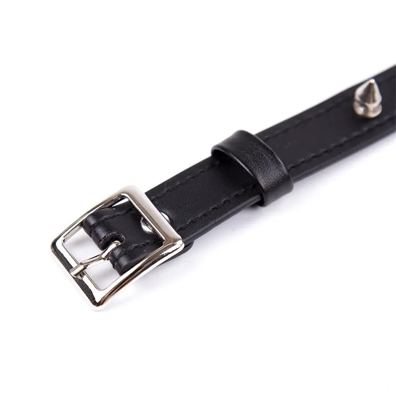 Collar con Pinchos Ajustable 43 cm Negro · LATETOBED BDSM LINE · Accesorios BDSM y Fetish — Foto 4