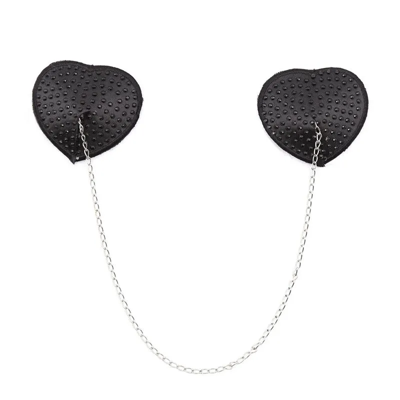 Pezoneras con Cadena de Metal Negro · LATETOBED BDSM LINE · Pinzas y Pezoneras