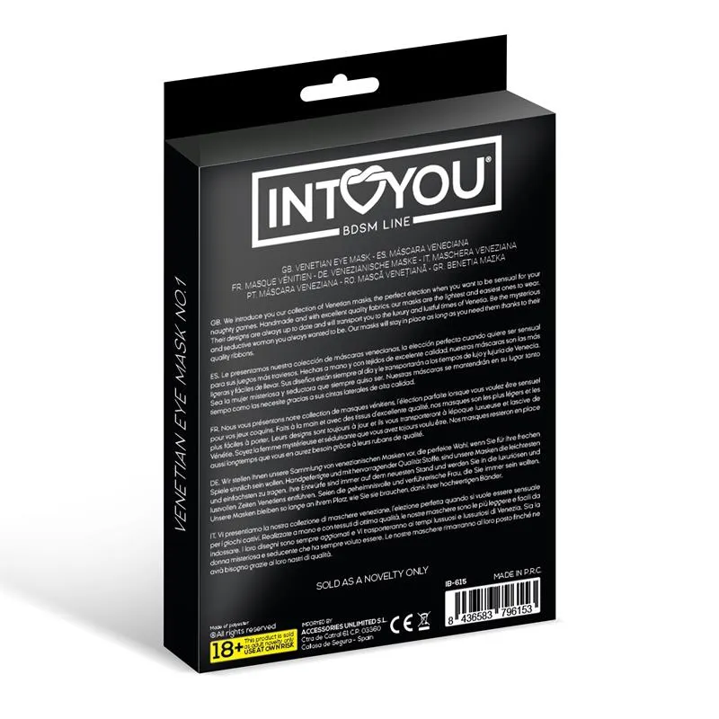 Fellicia M´scara Veneciana No. 1 · INTOYOU BDSM LINE · Juegos y Complementos Divertidos — foto 4