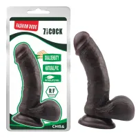 Dildo Dual Density Fashion Dude 17.5 x 4 cm Marron · CHISA · Dildos