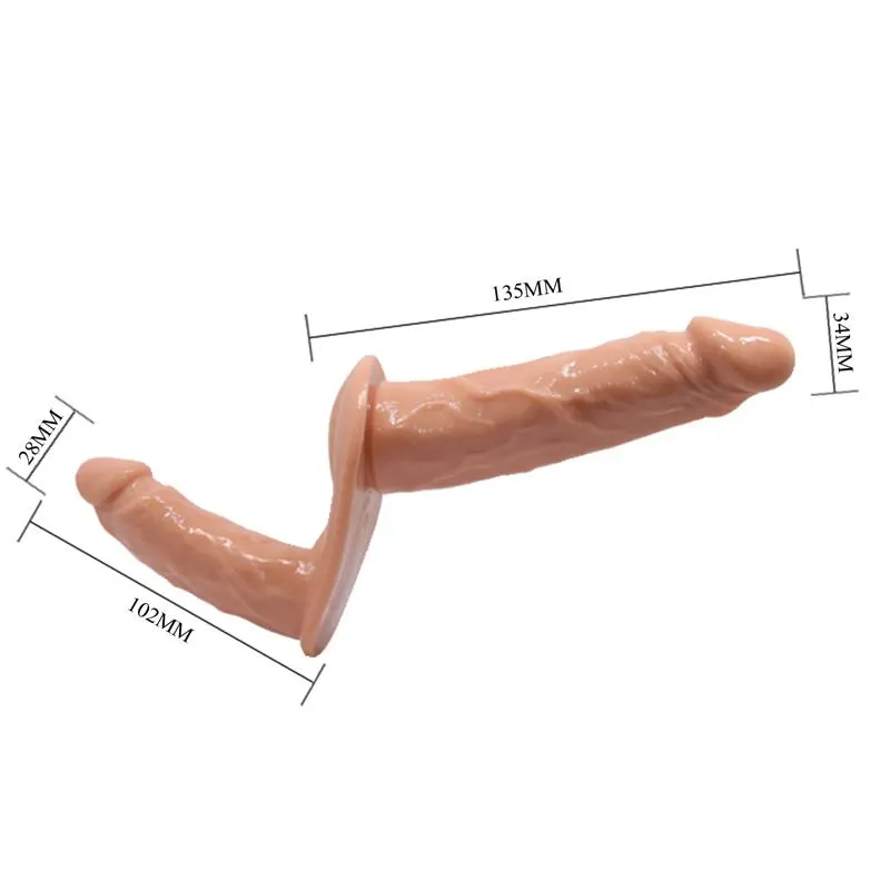 Arnés con Dildo Doble Realista · BAILE · Dildos — Foto 6