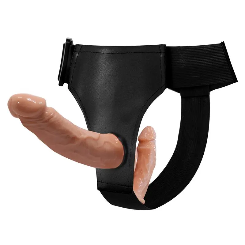 Arnés con Dildo Doble Realista · BAILE · Dildos