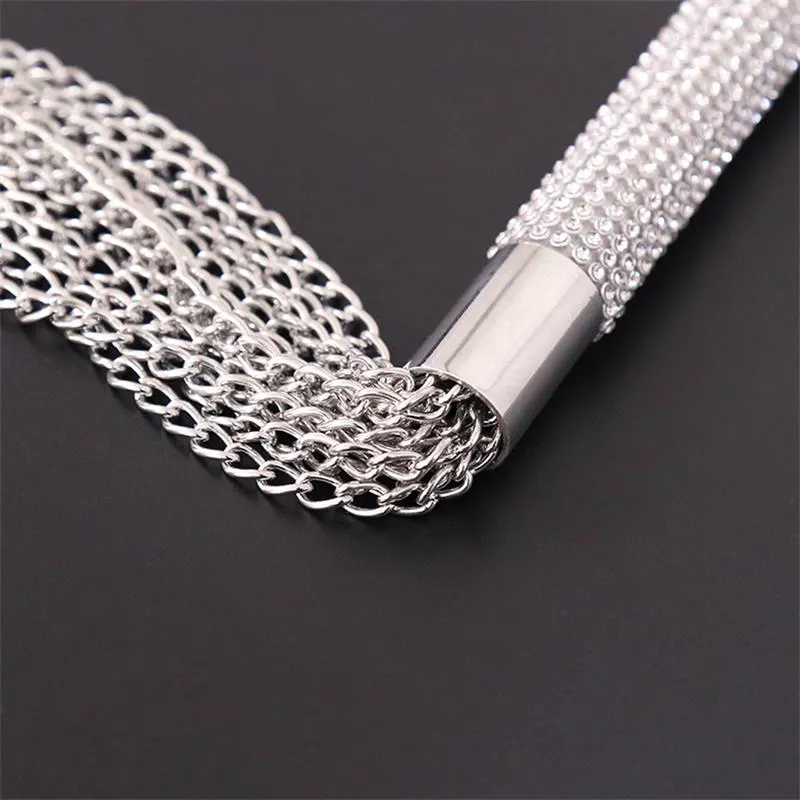 Flogger de Cadenas con Mango con Brillantes · LATETOBED BDSM LINE · Spanking y Azotes — Foto 6