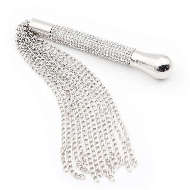 Flogger de Cadenas con Mango con Brillantes · LATETOBED BDSM LINE · Spanking y Azotes