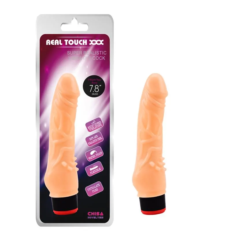 Vibrador T-Skin 7.8" Natural · CHISA · Vibradores
