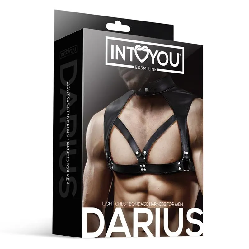 Darius Arnés Masculino para el Pecho Cuero Vegano · INTOYOU BDSM LINE · Accesorios y Sets — photo 4