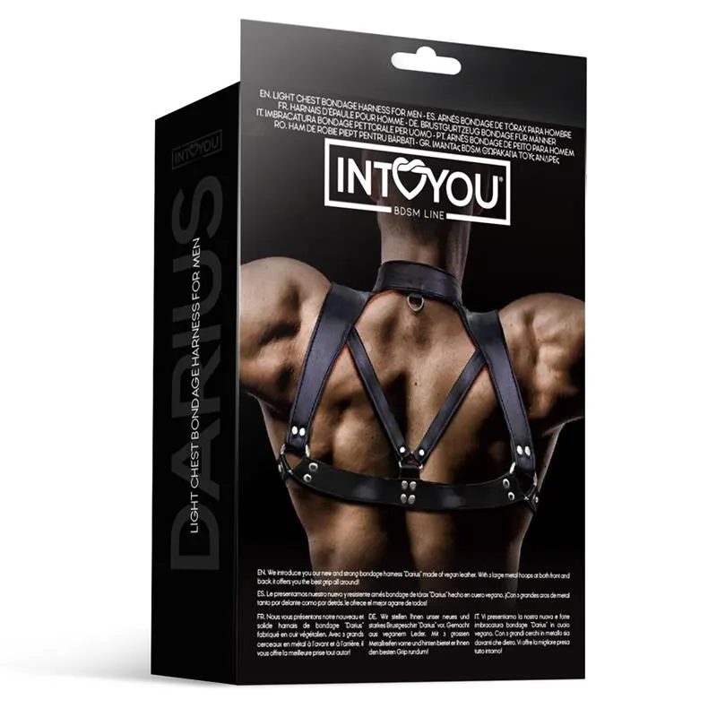 Darius Arnés Masculino para el Pecho Cuero Vegano · INTOYOU BDSM LINE · Accesorios y Sets — photo 5