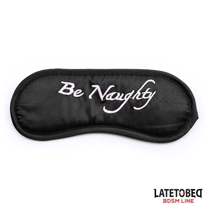 Set de 3 Piezas Antifaz, Esposas y Plumas Negro · LATETOBED BDSM LINE · Accesorios y Sets — foto 2
