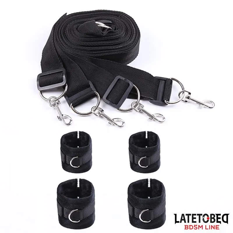 Restricciones para la Cama Esposas Ajustables y Desmontables · LATETOBED BDSM LINE · Esposas y Ataduras — Foto 10