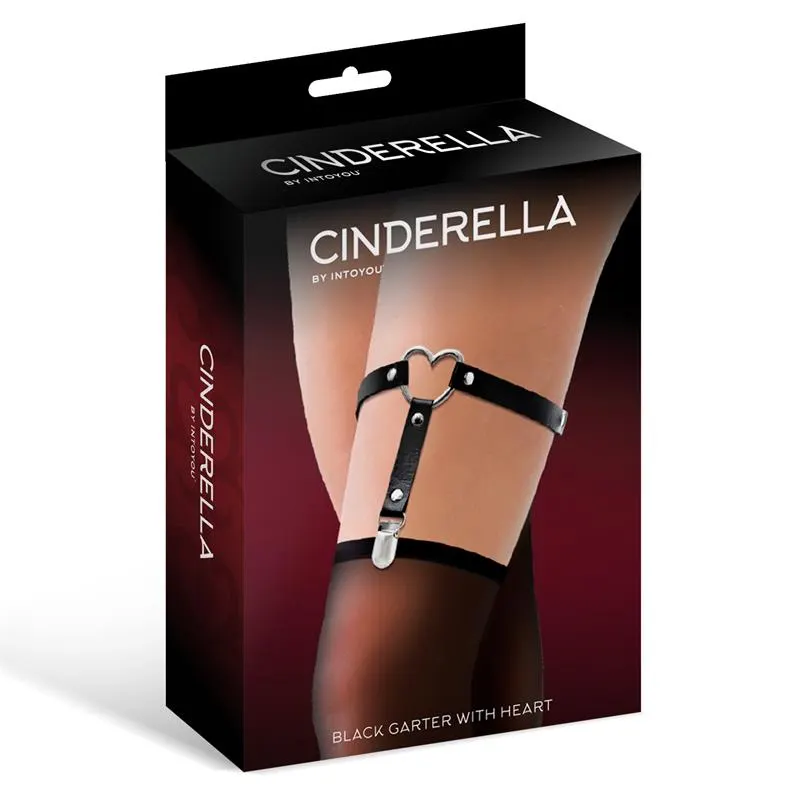 Liga con Aro en Forma de Corazón Cuero Vegano Talla Única · CINDERELLA · Accesorios y Sets — Foto 2