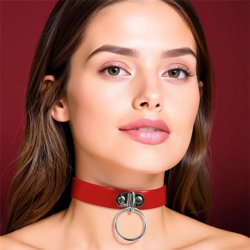 Collar con Aro Cuero Vegano Talla Única · CINDERELLA · Accesorios y Sets