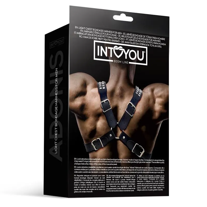 Adonis Arnés Masculino para el Pecho Cuero Vegano · INTOYOU BDSM LINE · Accesorios y Sets — photo 5