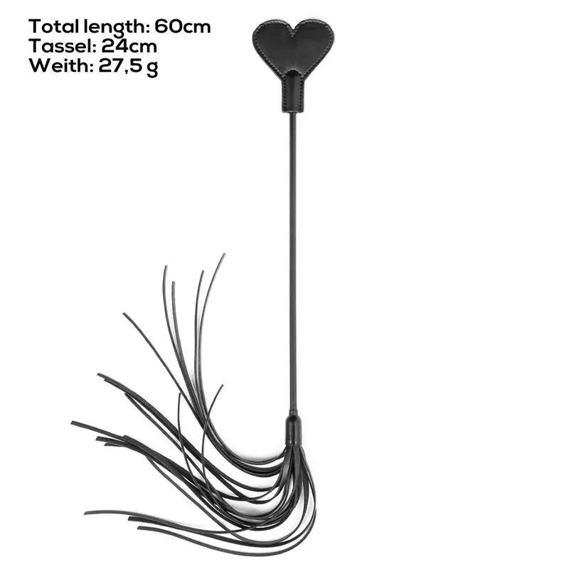 Pala en Forma de Corazón con Flogger 60 cm · LATETOBED BDSM LINE · Spanking y Azotes — photo 7