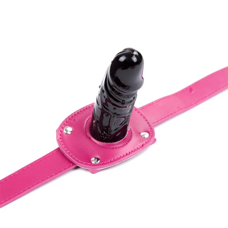 Mordaza de Dildo Ajustable 46-58 cm - Dildo: 10 cm · LATETOBED BDSM LINE · Máscaras, Antifaces y Mordazas — Foto 5