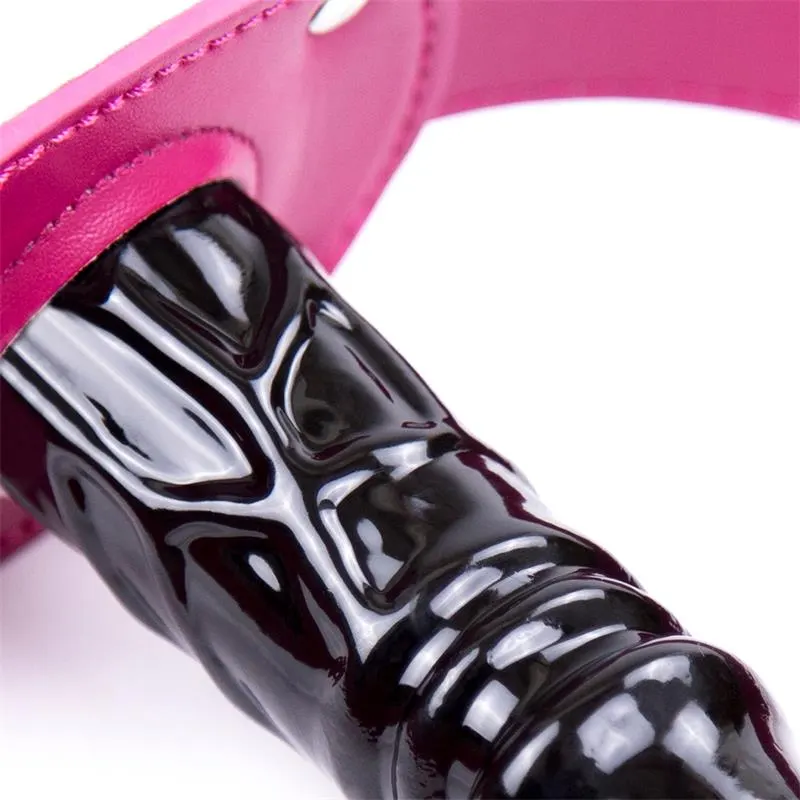 Mordaza de Dildo Ajustable 46-58 cm - Dildo: 10 cm · LATETOBED BDSM LINE · Máscaras, Antifaces y Mordazas — Foto 6