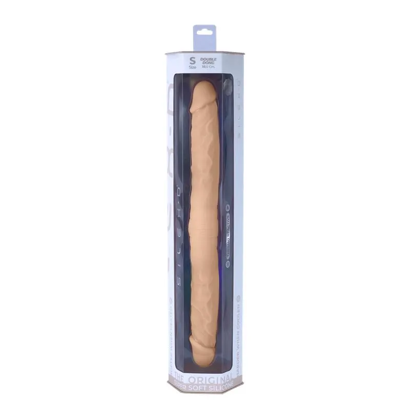 Dildo Doble Dual Density Double Dong S Natural · SILEXD · Dildos — Foto 3
