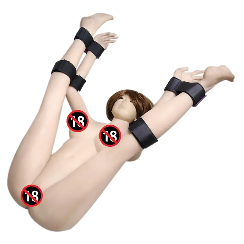Set de Restricciones con Esposas para Muñeca y Tobillo Ajustables · LATETOBED BDSM LINE · Esposas y Ataduras — Foto 7