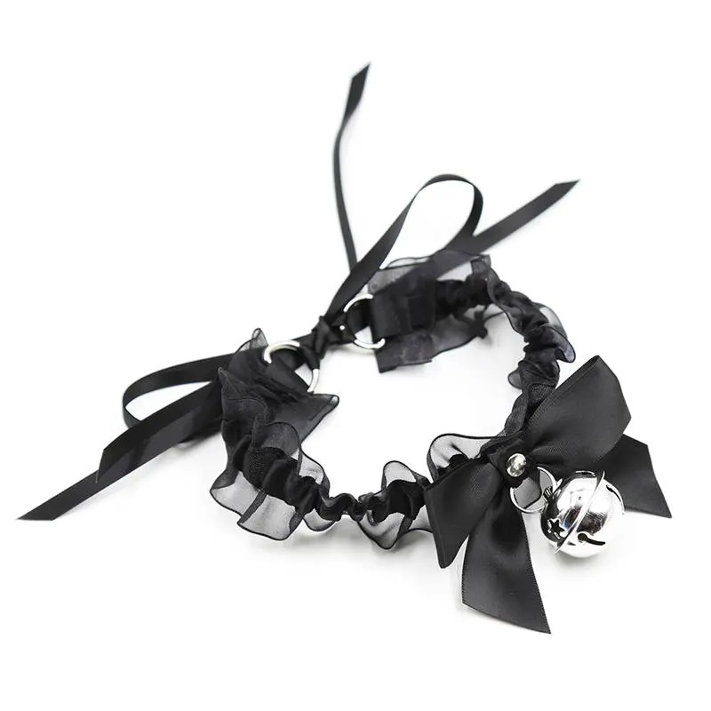 Collar con Lazo, Cascabel y Encaje · LATETOBED BDSM LINE · Accesorios BDSM y Fetish — photo 2