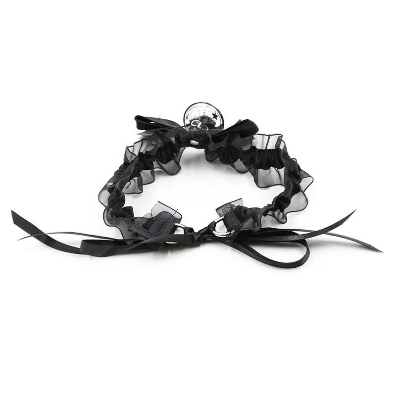 Collar con Lazo, Cascabel y Encaje · LATETOBED BDSM LINE · Accesorios BDSM y Fetish — photo 4