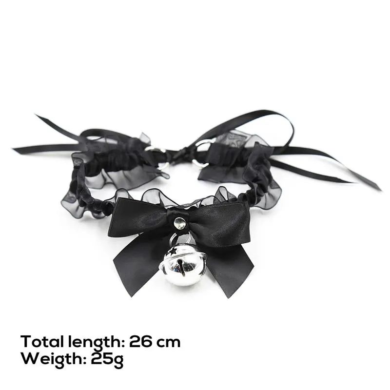 Collar con Lazo, Cascabel y Encaje · LATETOBED BDSM LINE · Accesorios BDSM y Fetish — photo 9