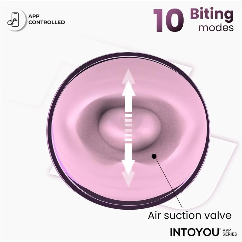 Suvi Estimulador con Licking, Biting, Succión y Vibración USB-C con APP · INTOYOU APP SERIES · Estimuladores de Clítoris — foto 4