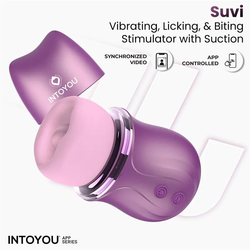 Suvi Estimulador con Licking, Biting, Succión y Vibración USB-C con APP · INTOYOU APP SERIES · Estimuladores de Clítoris — foto 7
