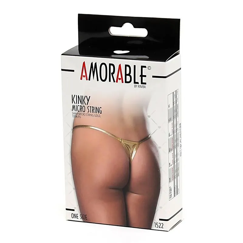 Micro Tanga Dorado Talla Unica · AMORABLE · Tangas y Braguitas — photo 3