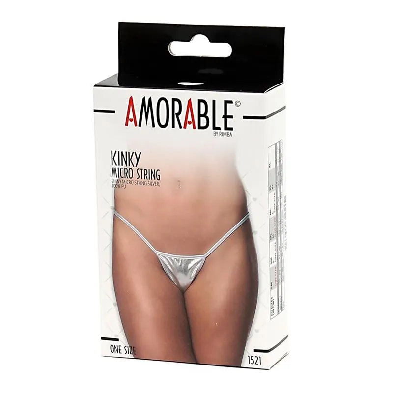 Micro Tanga Plateado Talla Unica · AMORABLE · Tangas y Braguitas — photo 3