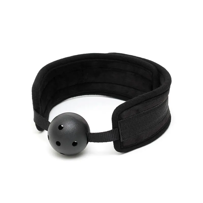Mordaza de Bola Respirable Negro · BONDAGE PLAY · Máscaras, Antifaces y Mordazas — foto 2