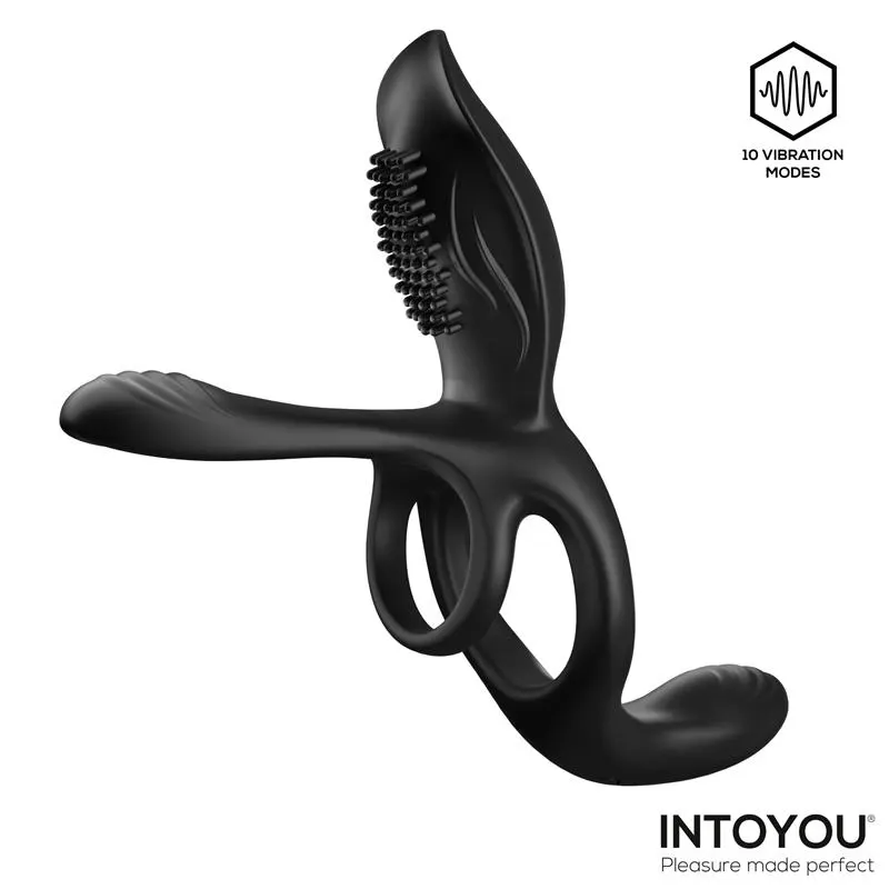 Daxer Doble Anillo para el Pene con Estimulador de Clítoris · INTOYOU · Anal — photo 3