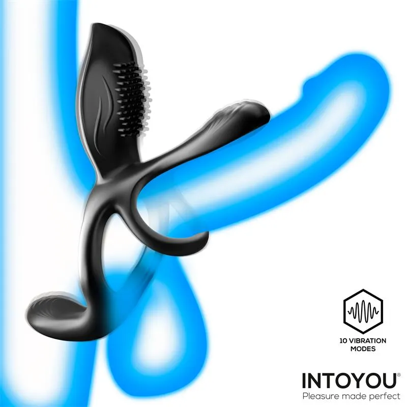 Daxer Doble Anillo para el Pene con Estimulador de Clítoris · INTOYOU · Anal — photo 7