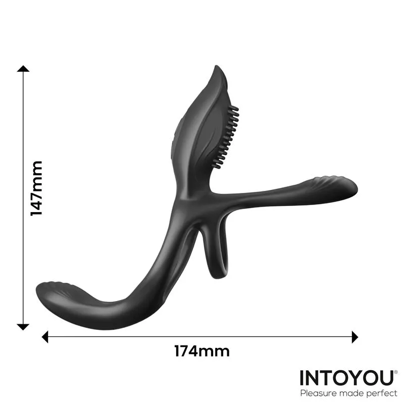 Daxer Doble Anillo para el Pene con Estimulador de Clítoris · INTOYOU · Anal — photo 9