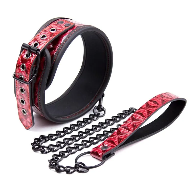 Collar con Correa Ajustable Diamond Cuero Vegano · DIAMOND LINE · Accesorios y Sets — Foto 3
