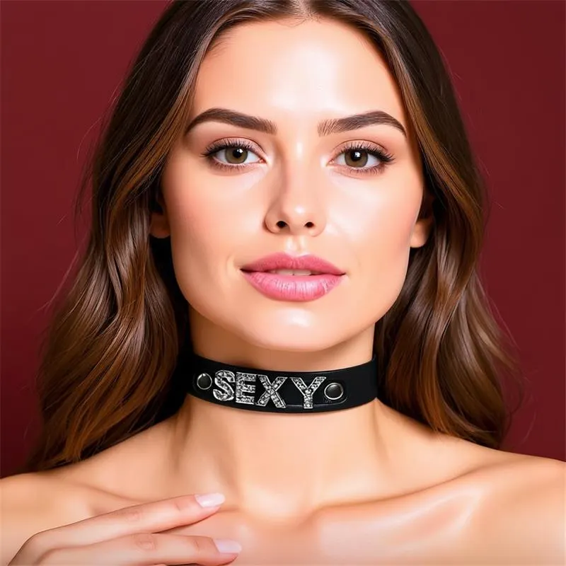 Collar Cuero Vegano Sexy Talla Única · CINDERELLA · Accesorios y Sets