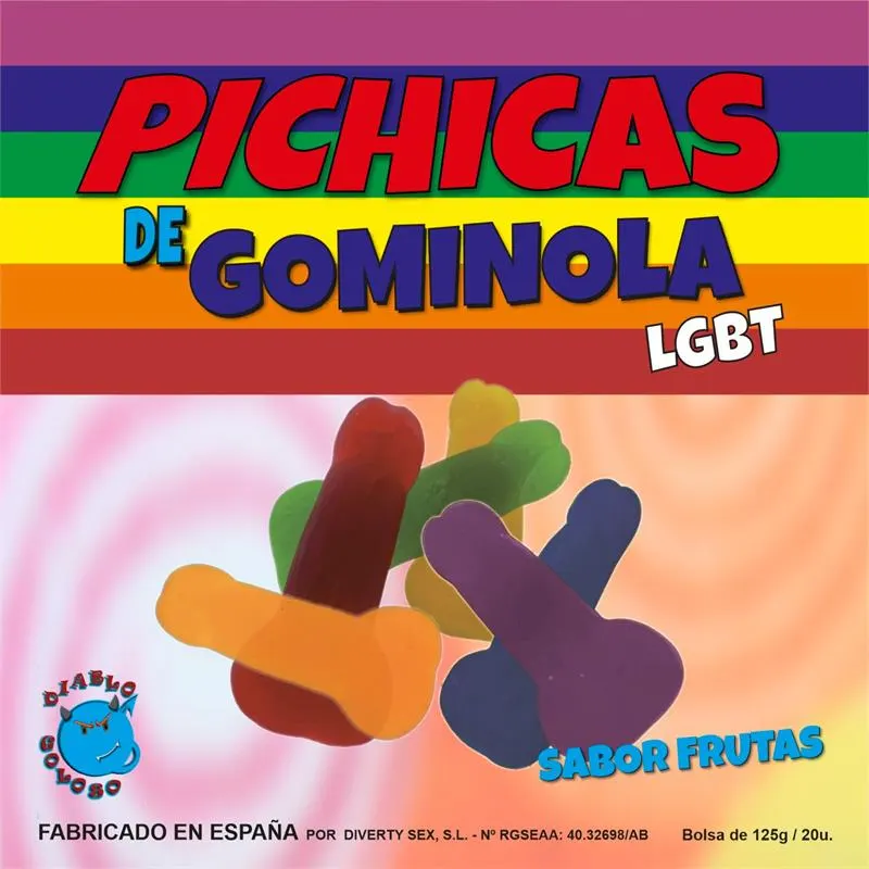 Caja Gominolas Pito Sabor Frutas LGBTQ+ · DULCISWEET · Línea LGBT+