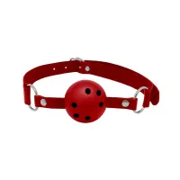 Discretion Mordaza de Bola Transpirable Rojo · ALIVE · Máscaras, Antifaces y Mordazas