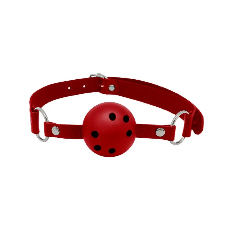 Discretion Mordaza de Bola Transpirable Rojo · ALIVE · Máscaras, Antifaces y Mordazas