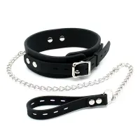 Collar con Correa Silicona · LATEX PLAY · Accesorios BDSM y Fetish