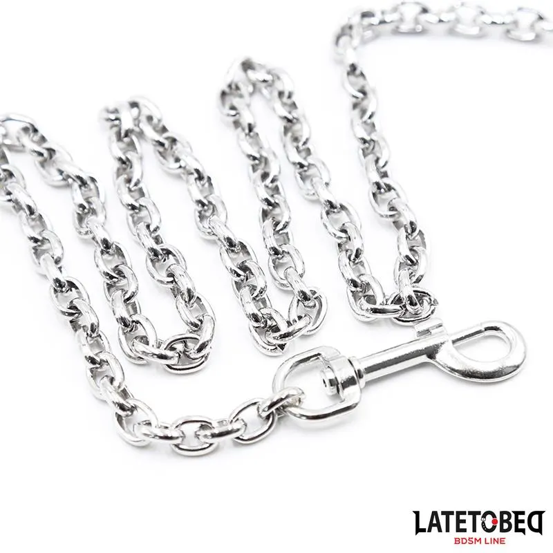 Correa Metálica Negra 100cm · LATETOBED BDSM LINE · Accesorios y Sets — Foto 4
