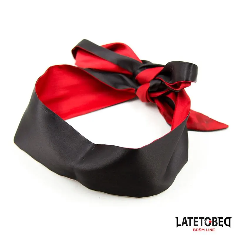 Antifaz de Satén Rojo y Negro · LATETOBED BDSM LINE · Accesorios y Sets — foto 3