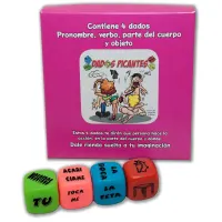 Juego 4 Dados Fluorescentes · DIVERTY SEX · Juegos y Complementos Divertidos