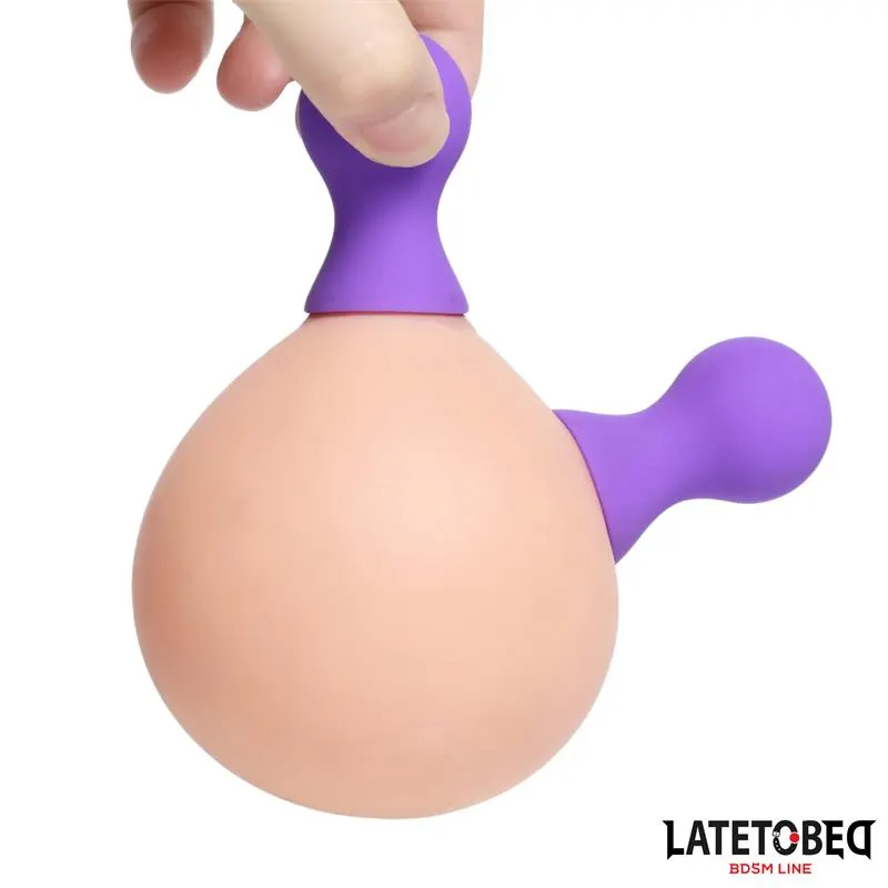 Succionador Pezones Silicona Púrpura · LATETOBED BDSM LINE · Pinzas y Pezoneras — foto 4