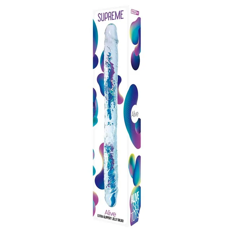Supreme Dildo Doble 38.5 cm Transparente · ALIVE · Dildos — Foto 2