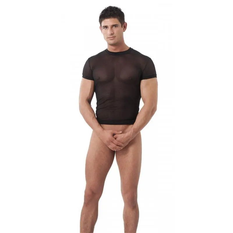 Camiseta Rejilla Negro · S/M · AMORABLE · Camisetas y Bodys