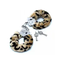 Esposas Metálicas con Pelo Leopardo · BONDAGE PLAY · Esposas y Ataduras