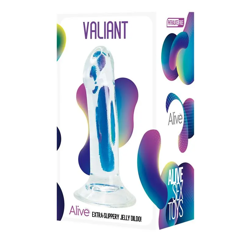 Valiant Dildo Jelly 16 cm Transparente · ALIVE · Dildos — photo 2