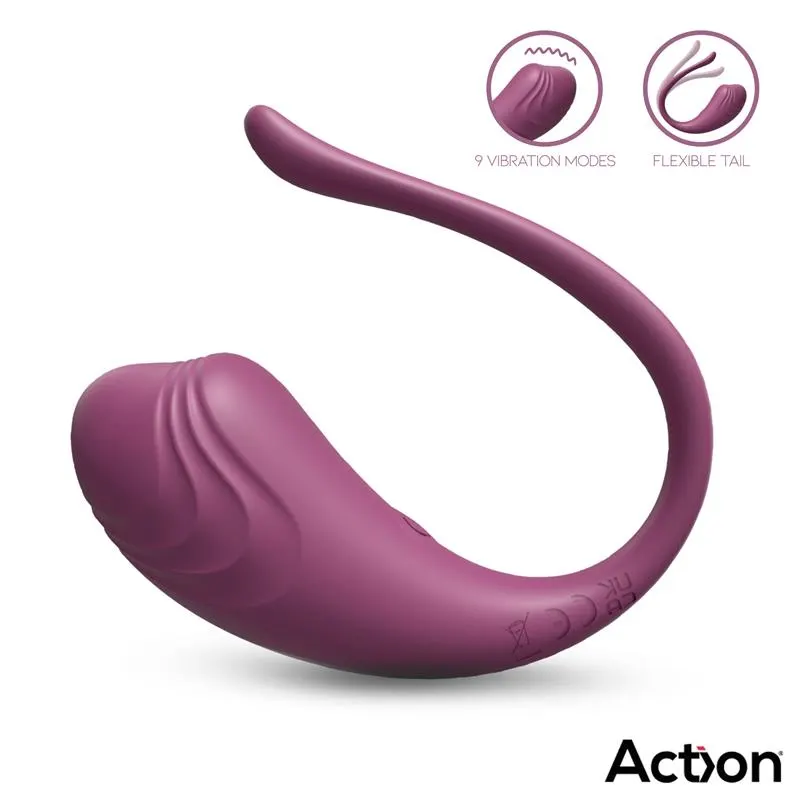 Luvia Huevo Vibrador con Control Remoto USB Púrpura · ACTION · Huevos y Balas Vibradoras — photo 2