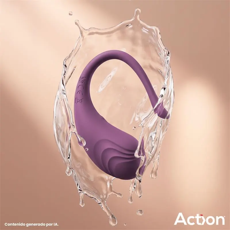 Luvia Huevo Vibrador con Control Remoto USB Púrpura · ACTION · Huevos y Balas Vibradoras — photo 6