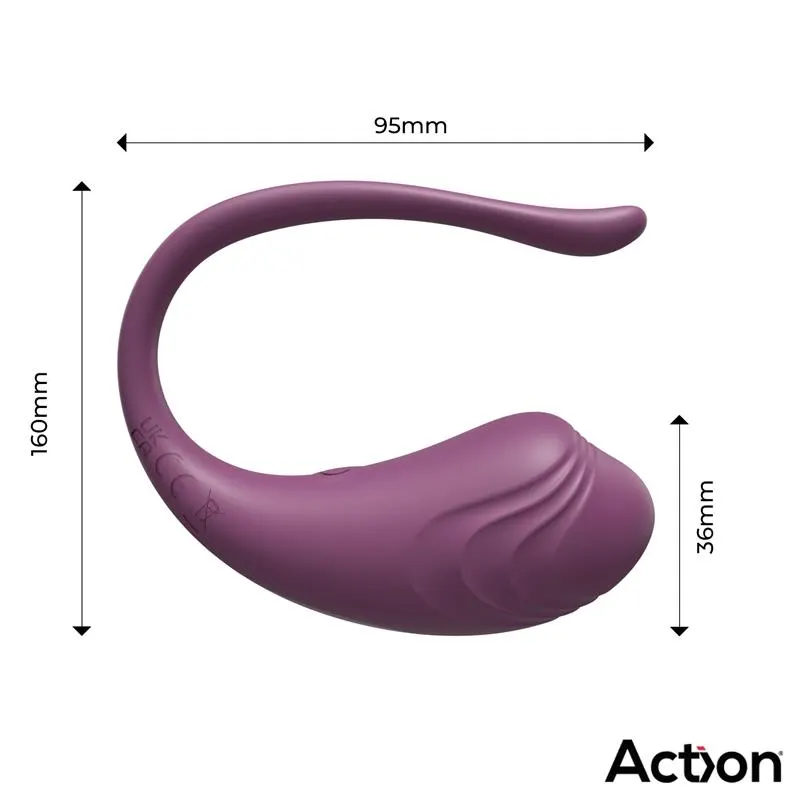 Luvia Huevo Vibrador con Control Remoto USB Púrpura · ACTION · Huevos y Balas Vibradoras — photo 9