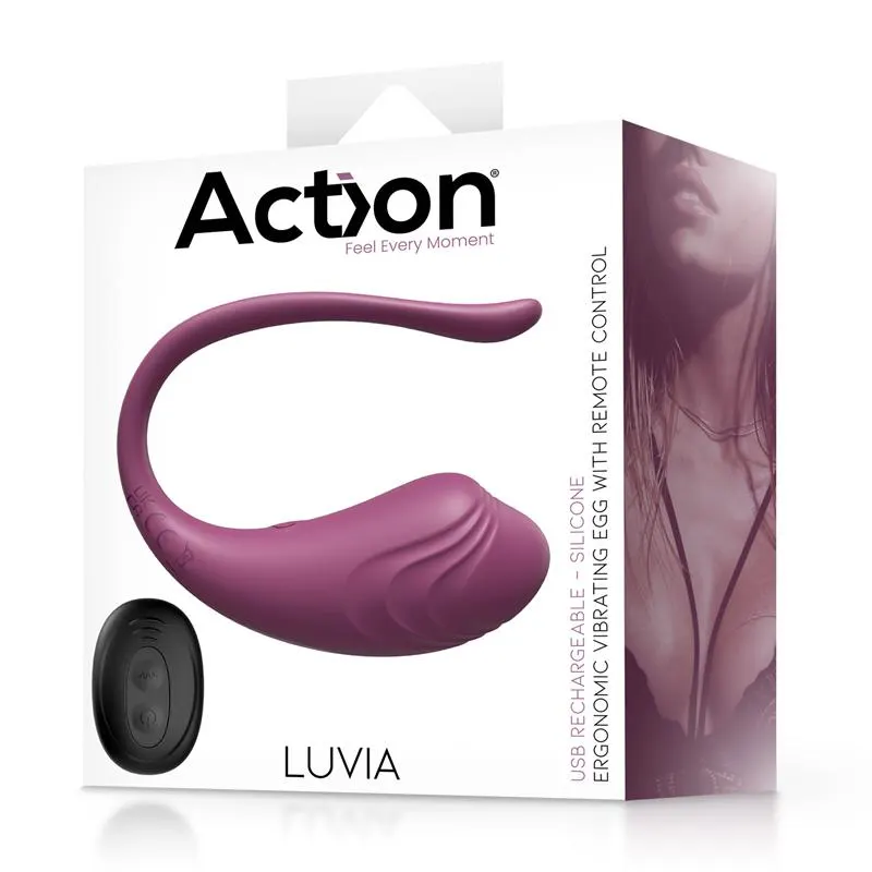 Luvia Huevo Vibrador con Control Remoto USB Púrpura · ACTION · Huevos y Balas Vibradoras — photo 10
